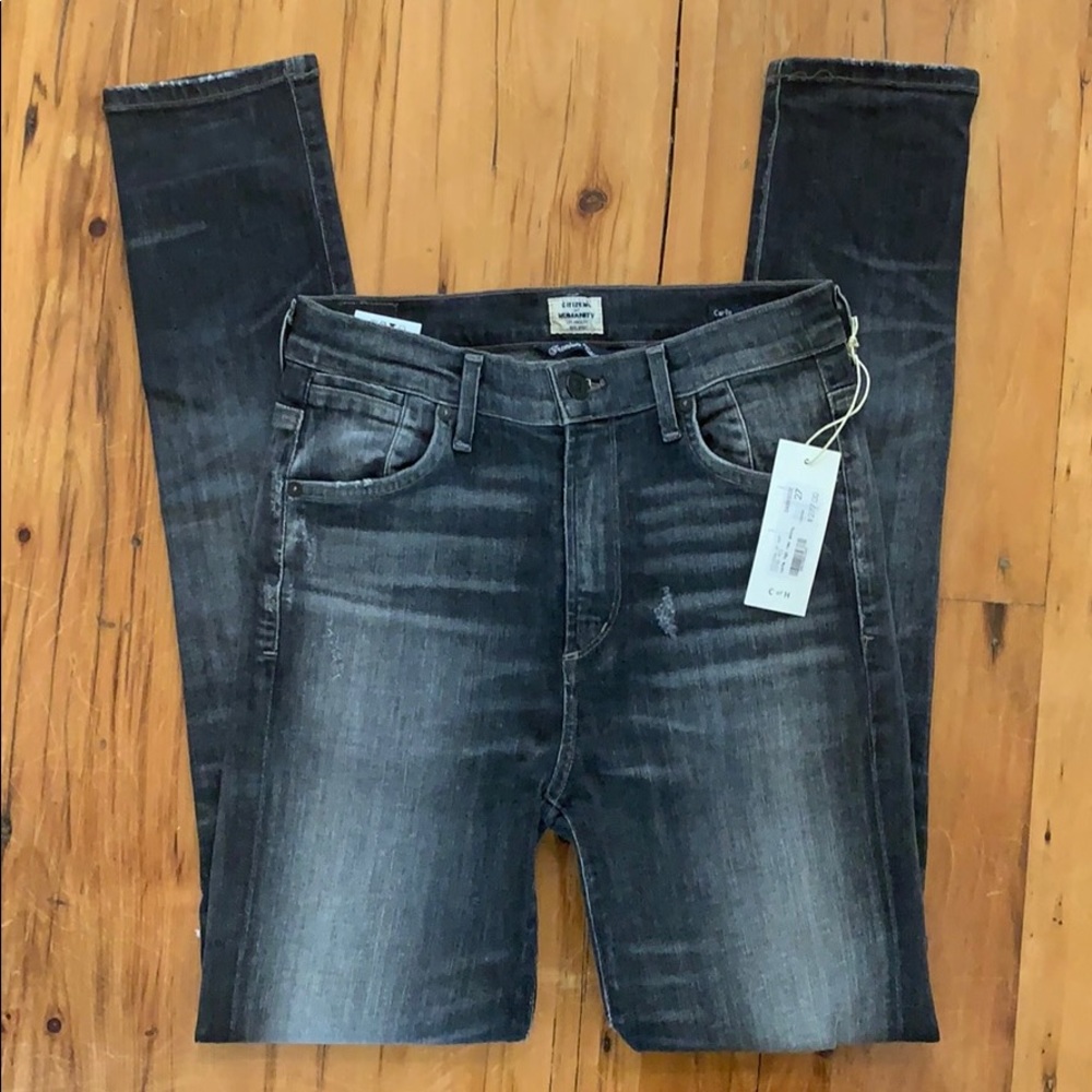 Citizens of Humanity gray Carlie High Rise Skinny
